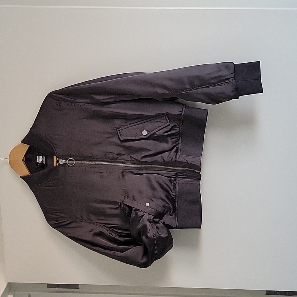 H&M Bomber Jacket Gray Color Sz 12